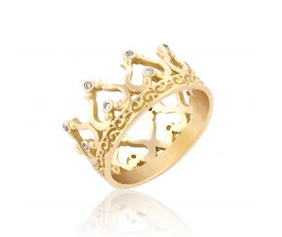 Crown Ring 14k Gold