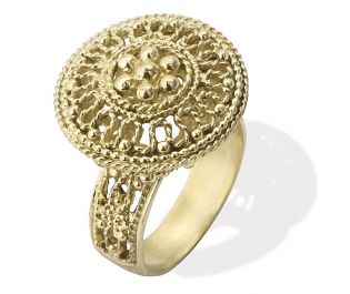 Handcrafted Yemenite Gold Ring