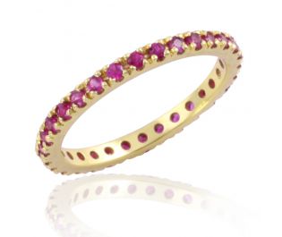 Pave Ruby Infinity Band