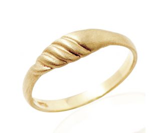 Delicate Handcrafted Gold Band