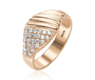 Sapphire Spiral Ring, Big 