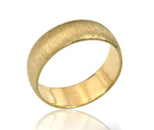 Retro Gold Wedding Band