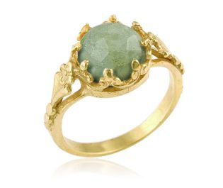 Gold Victorian Gold Victorian Aquamarine Engagement Ring