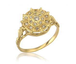 Carmen 18k Yellow Gold Diamond Ring