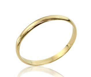 Classic Thin Gold Wedding Band