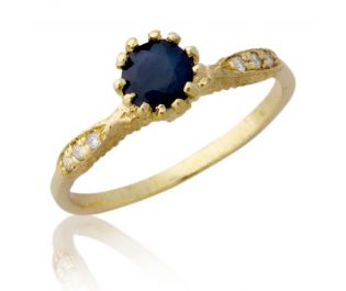 Mid-Century Sapphire Engagement Ring
