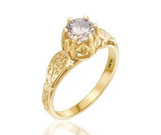 Victorian Diamond Ring in Crown Setting