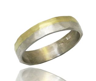 Two-Toned Gold Band 