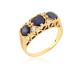 Yellow Gold Victorian Style Ring 