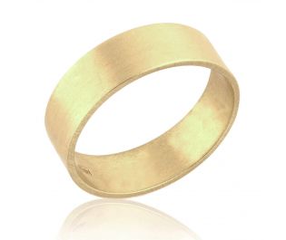 Brushed Gold Men's Ring