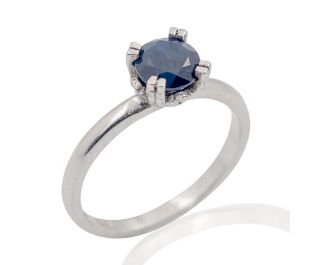 Sapphire soliter Ring