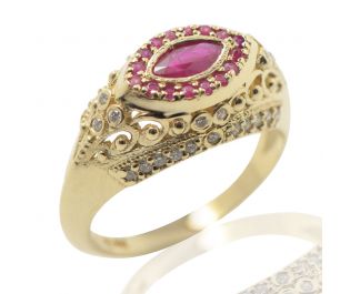Ruby Cleo Statement Ring