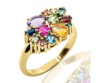 Multicolor Cocktail Ring