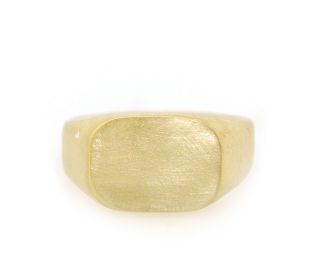 Rose Gold Modern Signet Ring